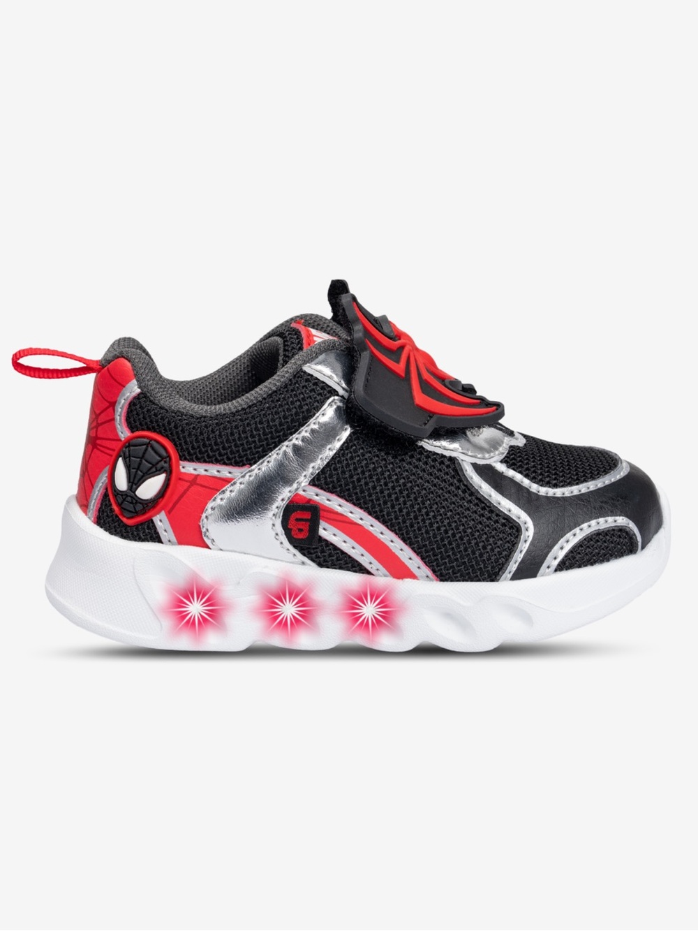 Toddler Boys Spiderman Light Up Court Sneakers